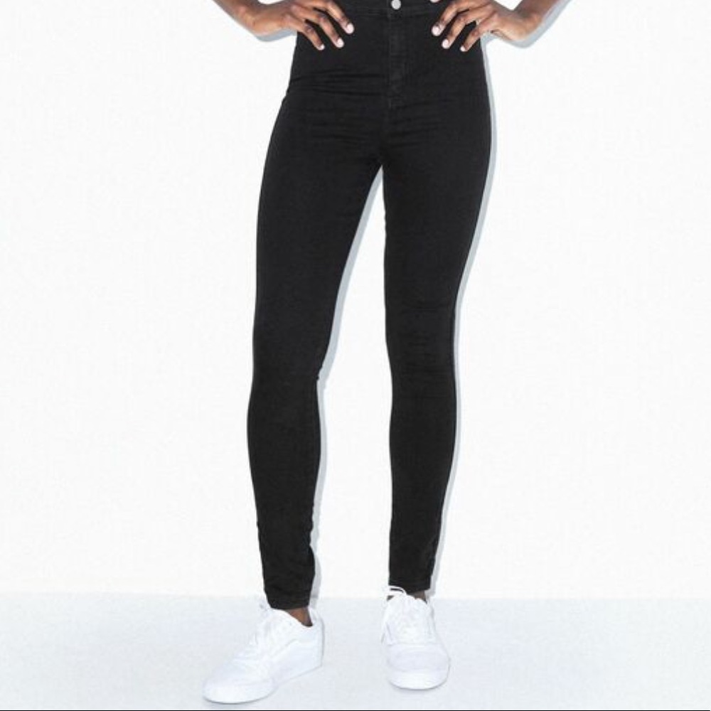 American Apparel “The Easy Jean” High Waist Black Jean